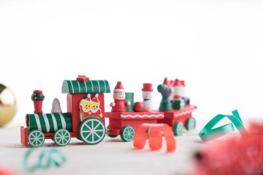 oyuncak tren Noel için ahşap