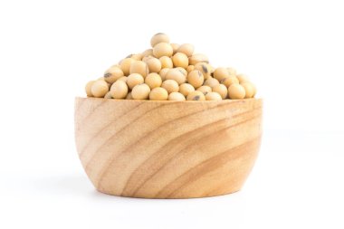 fasulye fincan izole üstten görünüm üzerinde