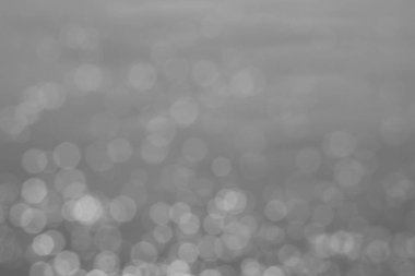 Gümüş ve beyaz bokeh ışıklar arka plan