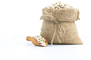 Darı beyaz tuval torba içinde 