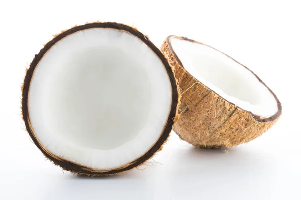Kokosy na białym tle — Zdjęcie stockowe