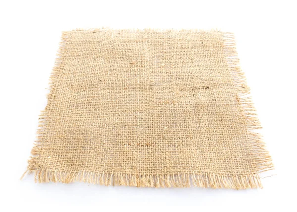 Burlap hessian sacking isolated — Stock Photo, Image