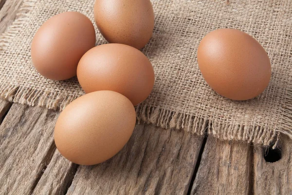 Яйцо на мешке — стоковое фото