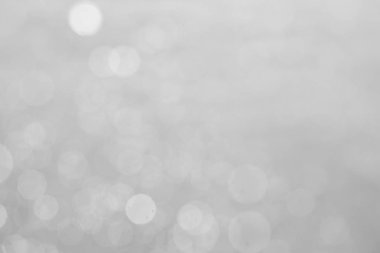 Gümüş ve beyaz bokeh ışıklar arka plan