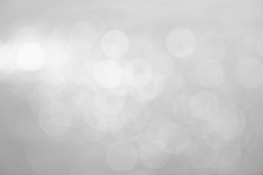 Gümüş ve beyaz bokeh ışıklar arka plan