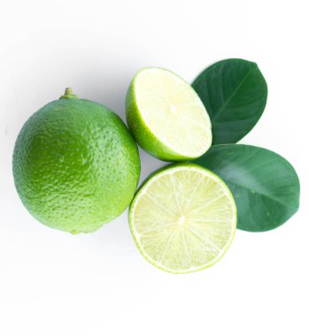 beyaz izole yarım limon meyve 