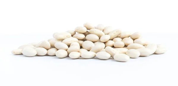 Group white beans on a sack vegetarian food — Stock Photo, Image