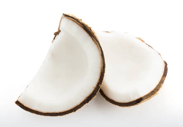 Kokosnoten geïsoleerd op de witte — Stockfoto