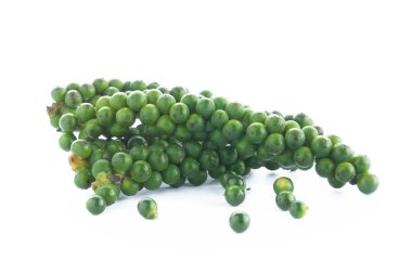 beyaz zemin üzerine taze biber