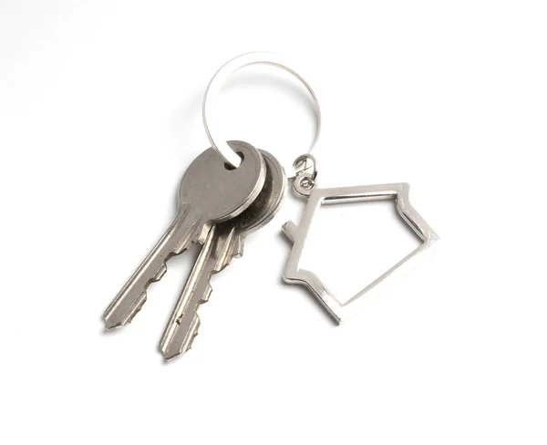 House key  isolated on white — Stock Photo, Image