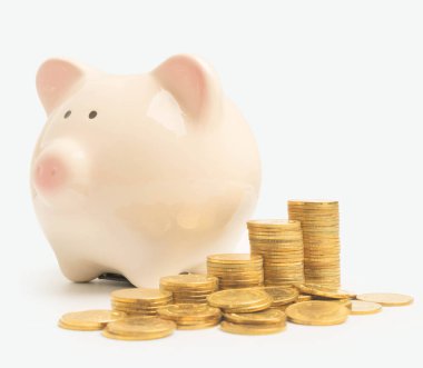 kumbara ve izole para Kulesi