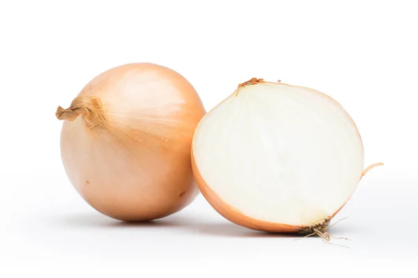 Ripe onion on a white background — Stock Photo, Image