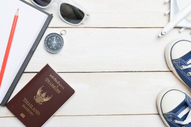 seyahat gezi aksesuarları öğeler seyahat kavramı