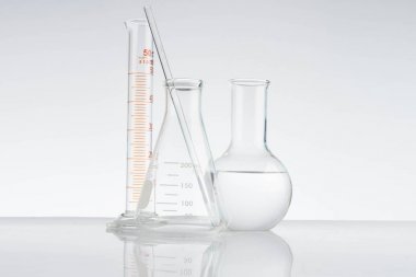 Laboratuvar cam cihazları donanımları, kimyasal la için boş