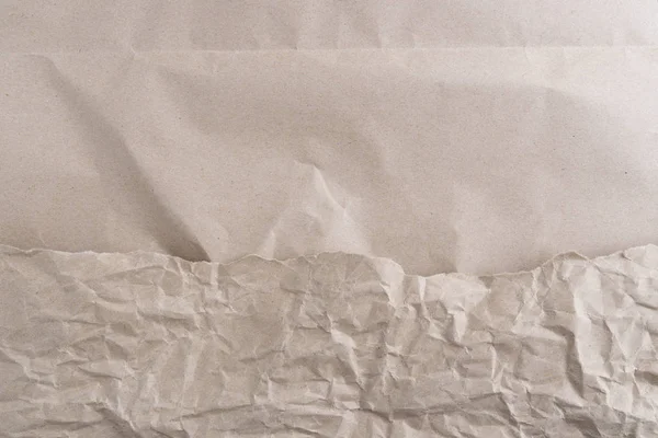 Ripped Brown Paper White Background — Stock Photo, Image