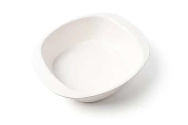 Empty kids bowl on white — ストック写真