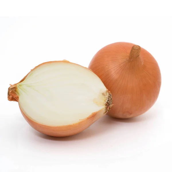 Fresh onions isolated on white — Stock Photo, Image