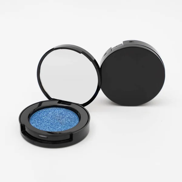 Blue blush powder isolated — Stock Photo, Image