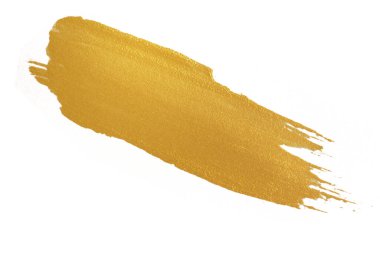 Beyaz arkaplanda altın desenli boya lekesi