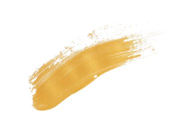 Beyaz arkaplanda altın desenli boya lekesi