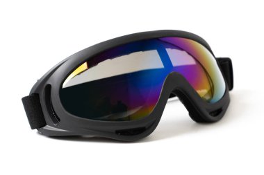 kayak gözlükleri beyaz arkaplanda izole edildi