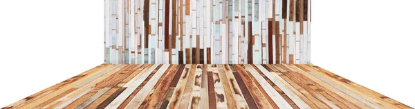 Piso e parede de madeira prancha fundo . — Fotografia de Stock