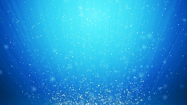 Abstrakte kühle blaue Wirbelwellen Hintergrund fliegende Partikel in li — Stockfoto