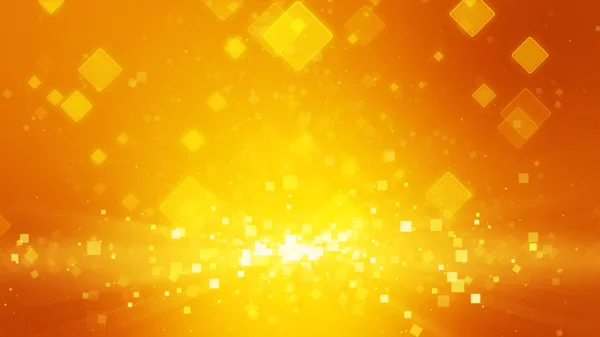 Fundo cor de ouro laranja quente com quadrados. Raio de luz e — Fotografia de Stock