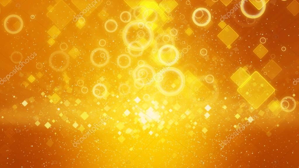 正方形と円とゴールド オレンジ暖色背景 光 ストック写真 C Koko Tewan