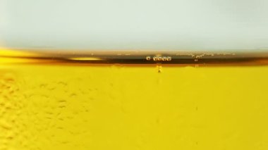 Bira altın sarı kabarcık arka plan.