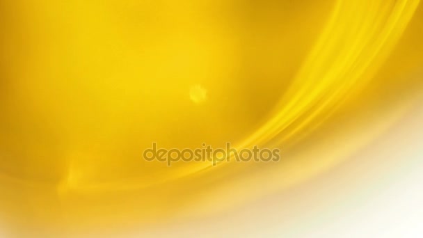 Öl abstrakt gyllene gul bubbla background.can användas för bakgrund. — Stockvideo