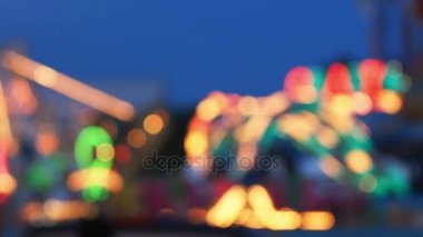 Bulanıklaştırma veya eğlence Fuarı veya eğlence parkı defocus.