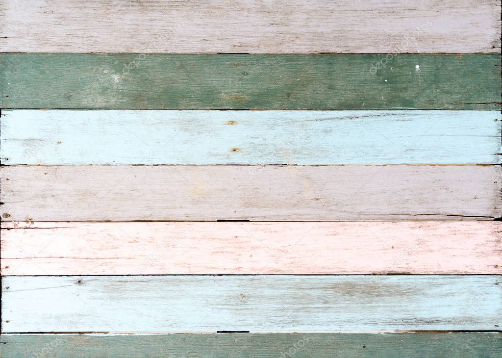 Color plank wood material background for Vintage wallpaper.