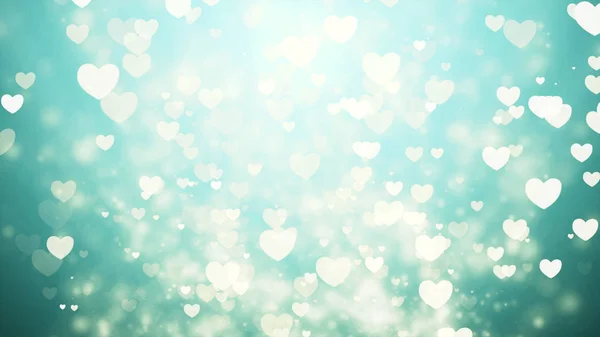 Valentine's day abstract love symbol background, flying hearts. — Stock Photo, Image