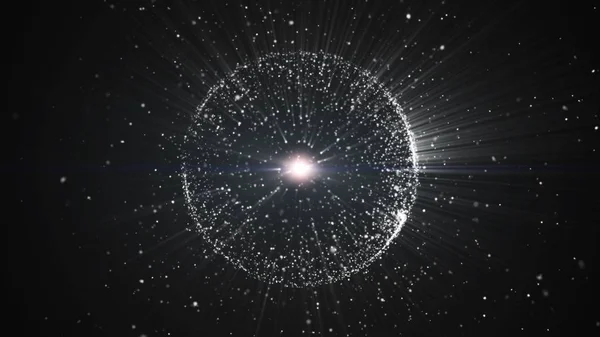 Абстрактный фон с круглой формой, образованной из мелких частиц — стоковое фото