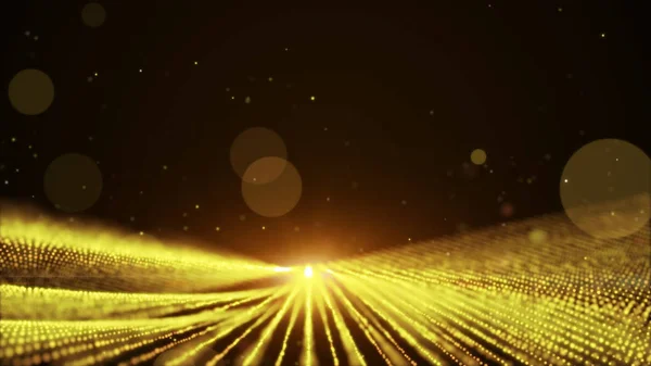 Gold orange abstract animation background with moving and flicke