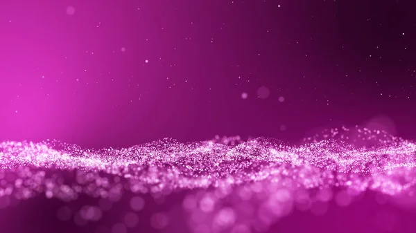 Dark pink and glow dust particle abstract background — Stock Photo, Image