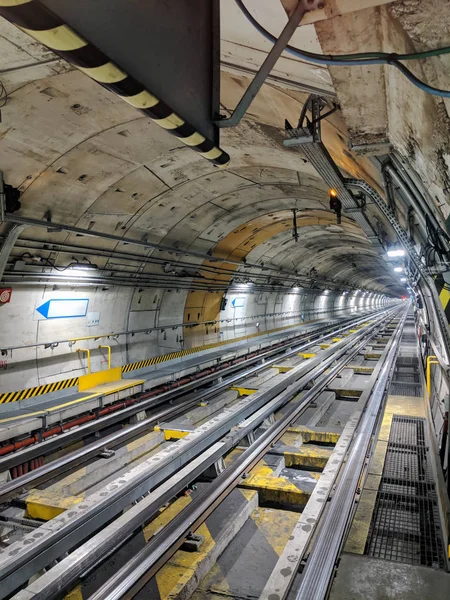 Interior Túnel Metro — Foto de Stock
