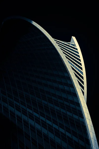 Москва Россия 2016 Знаменитый Изогнутый Небоскреб Evolution Tower Москве Московском — стоковое фото