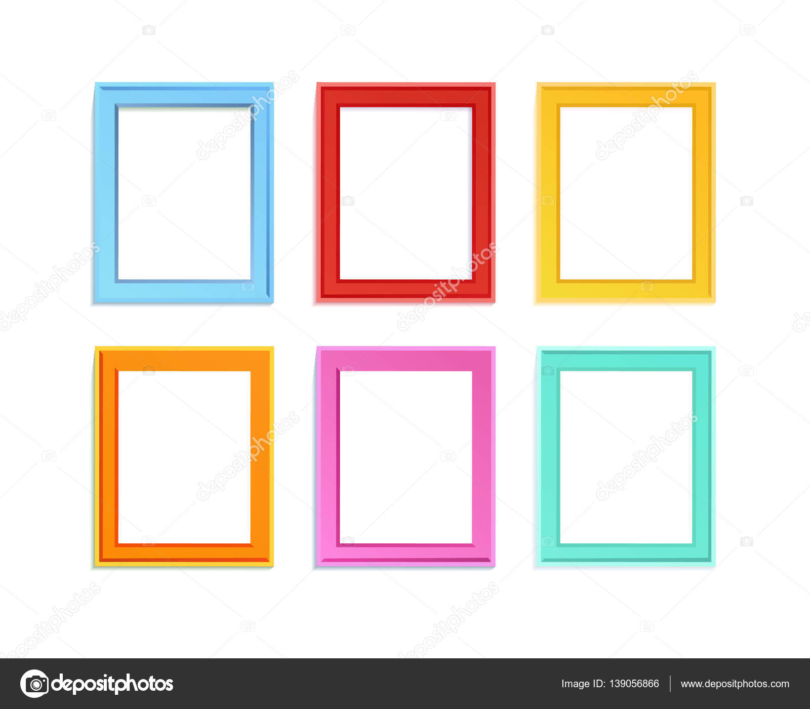 formaat fluctueren Grappig Colored photo frames Stock Vector Image by ©Liubou #139056866