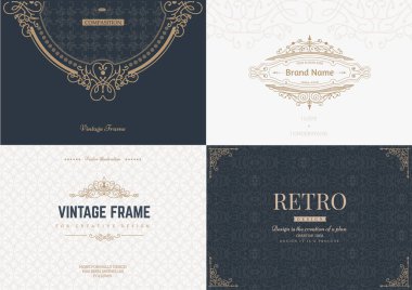 Monogram yaratıcı kartları