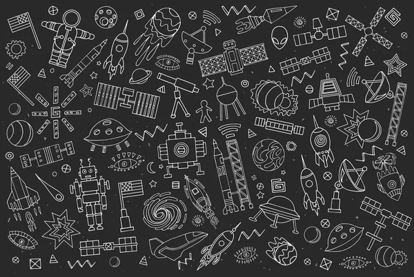 Espacio vectorial de dibujos animados — Vector de stock