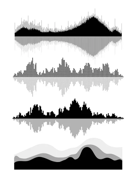 Ondas sonoras vectoriales — Vector de stock