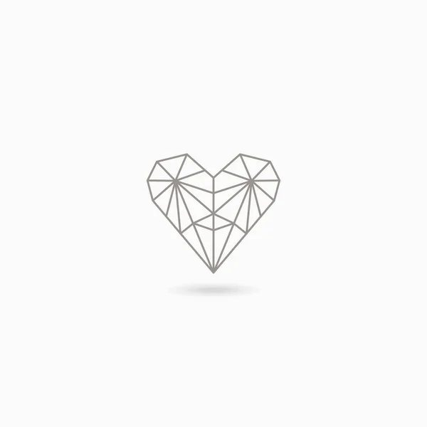 Corazón lineal simple — Vector de stock