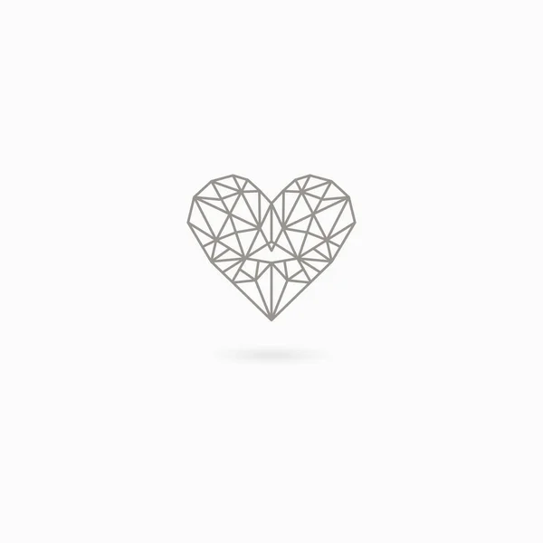 Corazón lineal simple — Vector de stock