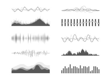 Vektör müzik ses dalgaları