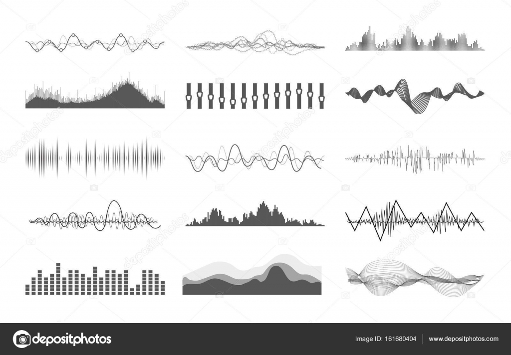Vector music sound waves Stock Vector Image by ©Liubou 161680404