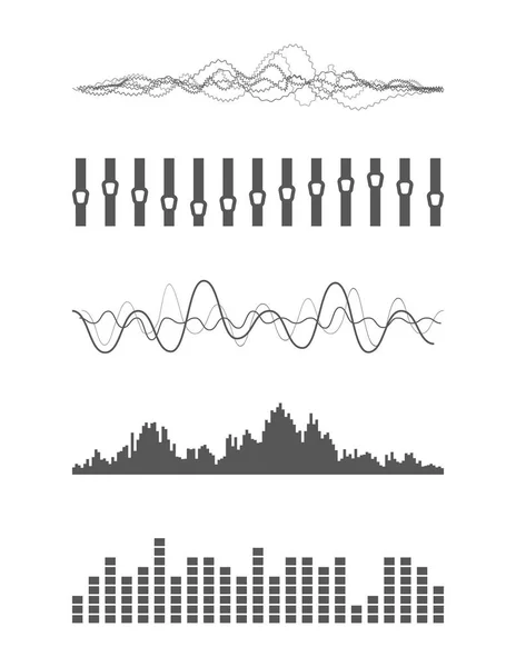 Vector musik ljudvågor — Stock vektor