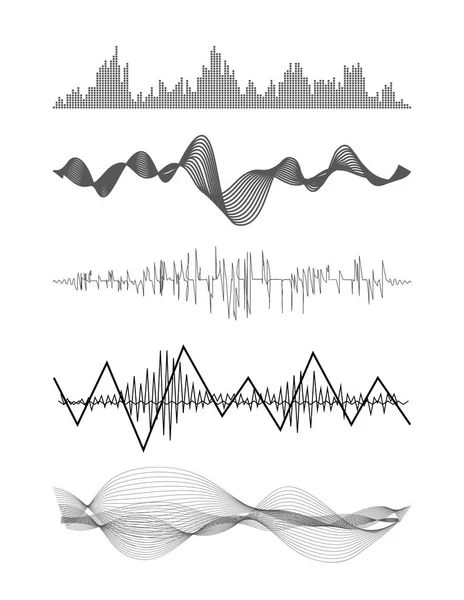 Vector musik ljudvågor — Stock vektor