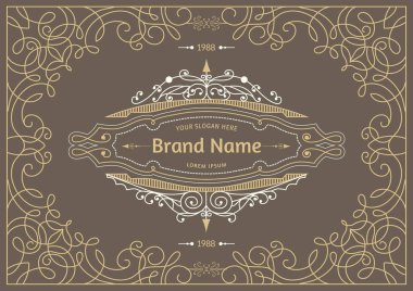 Monogram yaratıcı kartları